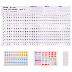 2025 365 Days Calendar Planner Sheet, Poster Calendar for Office Wall Supplies, White, 740x525x0.1mm(AJEW-TAC0034-12)