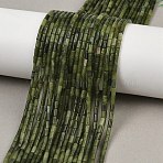 Natural Chinese Southern Jade Beads Strands, Column, 4~4.5x2mm, Hole: 0.7mm, about 88~92pcs/strand, 14.49~14.96''(36.8~38cm)(G-M389-20)