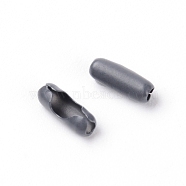 Iron Ball Chain Connectors, Column, Gray, 8.5x3mm, 10pcs/bag(IFIN-TAC0002-19C)