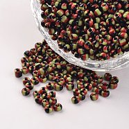 8/0 Opaque Colours Seep Glass Beads, Round Seed Beads, Colorful, 2.5~3x2~3mm, Hole: 0.8mm, about 15000pcs/450g(SEED-M007-41)