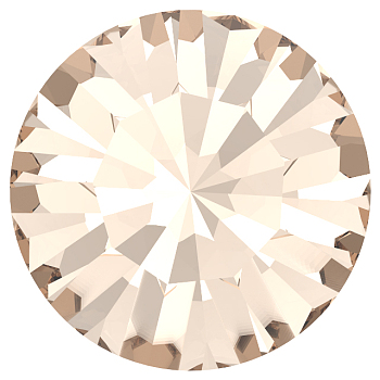 Preciosa&reg MAXIMA Crystal Round Stones, Czech Crystal, Dura Foiling, Round(431 11 615 Chaton), 00530 Gold Quartz, SS24(5.25~5.45mm)