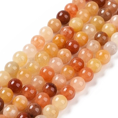 Natural Jade Beads Strands(G-L555-05-6mm)-2