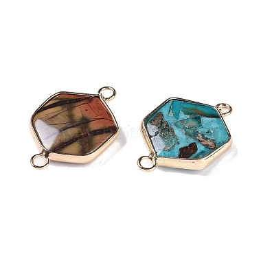 Dyed Synthetic Imperial Jasper Connector Charms(G-P529-04G)-2