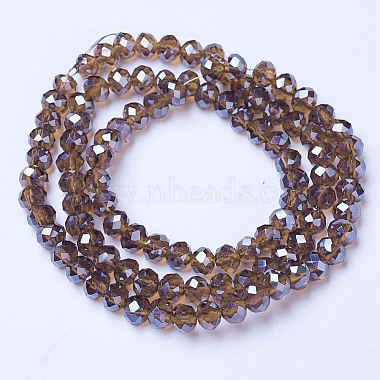 Chapelets de perles en verre galvanoplastique(EGLA-A034-T4mm-A19)-2
