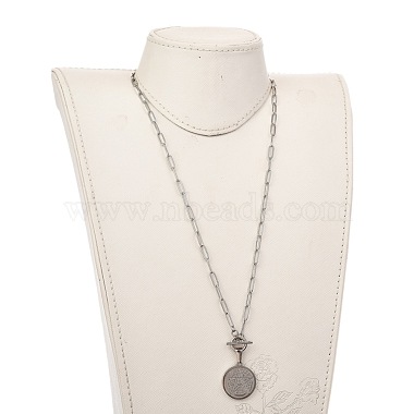 Non-Tarnish 304 Stainless Steel Pendant Necklaces(NJEW-JN02951)-5