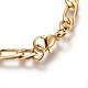 Ion Plating(IP) 304 Stainless Steel Figaro Chain Bracelets(BJEW-L637-04A-G)-3