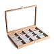 Rectangle Wooden Jewelry Presentation Boxes with 12 Compartments(PW-WG90817-05)-1