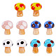 10Pcs Handmade Evil Eye Lampwork Beads(LAMP-TA0001-95A)-1
