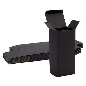 Rectangle Paper Boxes, for Glasses Packaging, Black, 17x6.2x7.9cm