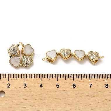 Valentine's Day Brass Micro Pave Clear Cubic Zirconia Connector Charms(KK-K355-39G)-3