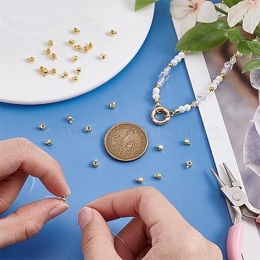 30Pcs Brass Crimp Beads(KK-BBC0024-23G)-3