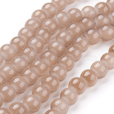 Imitation Jade Glass Beads Strands(DGLA-S076-8mm-28)-2