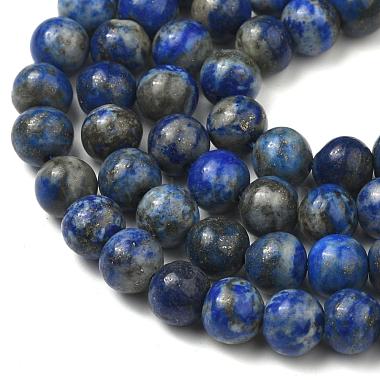 Natürliche Lapislazuli Perlenstränge(G-G953-01-8mm)-8