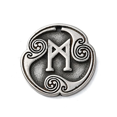 Antique Silver Round Alloy Pendants