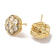 Brass Micro Pave Cubic Zirconia Earrings for Women(EJEW-E301-04G)-2