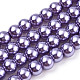 Baking Painted Pearlized Glass Pearl Round Bead Strands(HY-Q003-6mm-27A)-1