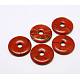 Donut/Pi Disc Natural Gemstone Pendants(G-L234-30mm-04)-1