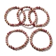 bracelet extensible en perles rondes en rhodonite naturelle pour femme(BJEW-D446-F-27)-3