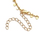 Brass Flat Round Charm Bracelets(BJEW-JB05363)-3