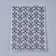 Transparent Clear Plastic Stamp/Seal, For DIY Scrapbooking/Photo Album Decorative, Stamp Sheets, Flower, Black, 14.6x10.5x0.3cm(DIY-WH0110-04G)