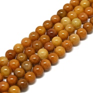 Natural Jade Beads Strands, Round, 6mm, Hole: 0.8mm, about 65pcs/strand, 15.75''(40cm)(G-D030-01C)