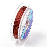 Tiger Tail Beading Wire, 7-Strand Bead Stringing Wire, Nylon Coated Stainless Steel Wire, Dark Red, 24 Gauge, 0.5mm, about 32.8 Feet(10m)/roll(TWIR-R007-0.5mm-09)