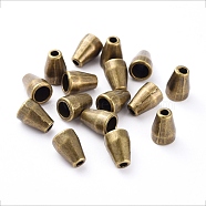 Tibetan Style Alloy Bead Cone, Cadmium Free & Nickel Free & Lead Free, Antique Bronze, 11x8mm, Hole: 2.5mm(MLF10941Y-NF)