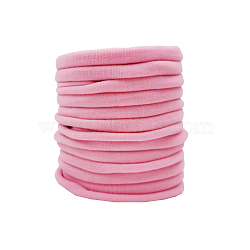 Nylon Elastic Baby Headbands for Girls, Hair Accessories, Pink, 11 inch(28cm)(OHAR-Q068-04D)