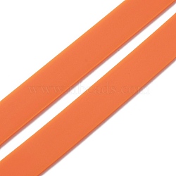 Silicone Wrapping Bands for Packaging, Stretchy Resistance Fidget Chair Band for Kids, Coral, 400x10x0.9mm(AJEW-WH0282-57H)