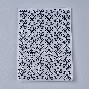 Transparent Clear Plastic Stamp/Seal, For DIY Scrapbooking/Photo Album Decorative, Stamp Sheets, Flower, Black, 14.6x10.5x0.3cm