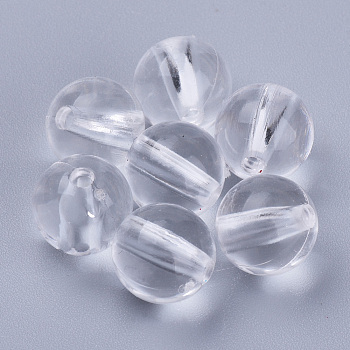Transparent Acrylic Beads, Round, Clear, 29.5x29.5mm, Hole: 3.5mm