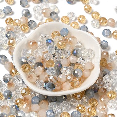 PeachPuff Rondelle Glass Beads