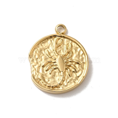 Real 14K Gold Plated Scorpio 304 Stainless Steel Pendants