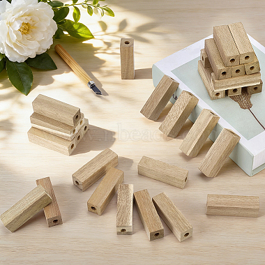 40 pi&egrave;ces bloc de bois artisanal(WOOD-PH0004-11)-4