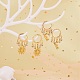 Sun Brass Dangle Huggie Hoop Earrings(EJEW-SW00001-04)-5