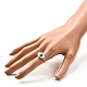 Evil Eye Natural Shell Finger Rings for Girl Women(RJEW-JR00394)-3
