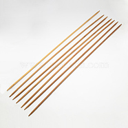 Bamboo Double Pointed Knitting Needles(DPNS), Peru, 400x10mm, 2pcs/bag(TOOL-R047-10mm)