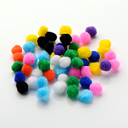 DIY Doll Craft Pom Pom Yarn Pom Pom Balls, Mixed Color, 15mm, about 1000pcs/bag(AJEW-S006-15mm-M)
