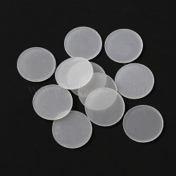 Transparent Acrylic Action Figure Display Bases, Flat Round, Ghost White, 24.5x2mm, 10pcs/set(DIY-WH0304-401A)