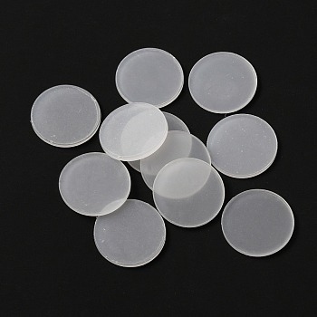 Transparent Acrylic Action Figure Display Bases, Flat Round, Ghost White, 24.5x2mm, 10pcs/set