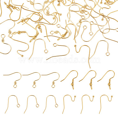 40Pcs 4 Styles 304 Stainless Steel Earring Hooks(STAS-TADJ0001-05G)-2