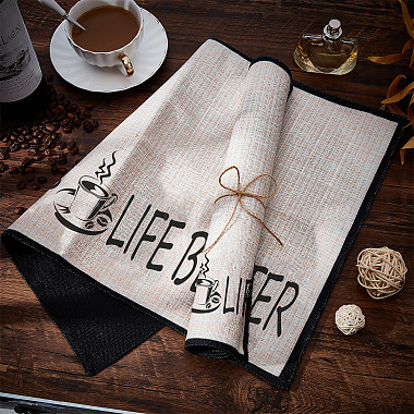 Coffee Theme Cotton and Linen Cup Mats(AJEW-WH0201-013)-5