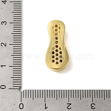 crémaillère en laiton plaqué micro pavé de zircones cubiques transparentes pendantifs(KK-C067-11G-I)-3