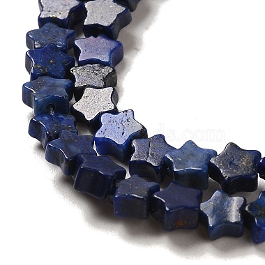 natürlichen Lapislazuli Perlenstränge(G-G085-B02-02)-3