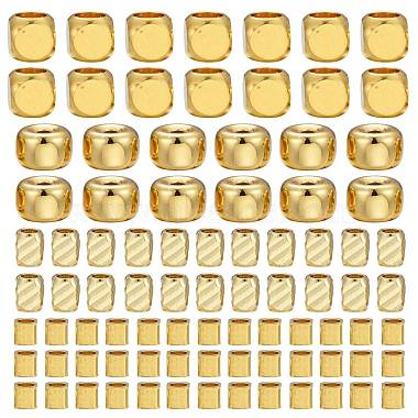 60Pcs 4 Style Brass Spacer Beads Set(KK-LS0001-09G)-3
