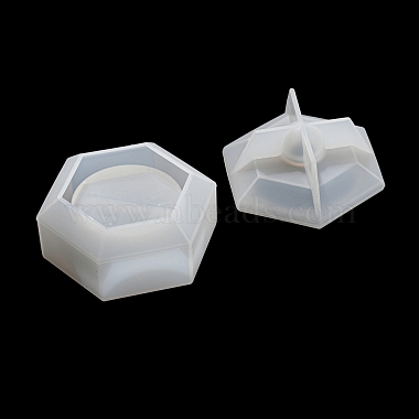 Hexagon Shape Candle Jar Molds(DIY-K073-03)-5
