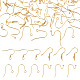 40Pcs 4 Styles 304 Stainless Steel Earring Hooks(STAS-TADJ0001-05G)-2