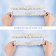 2Pcs 2 Style ABS Plastic Pearl Braided Stretch Chain Belts with Alloy Oval Clasp(AJEW-CP0001-66)-4