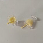 Mini Drink Goblet Resin Pendants, Imitation Food, Light Khaki, 33x16mm, Hole: 2mm(FIND-WH0099-60B)