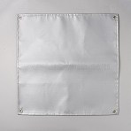 Square Glass Fibre Picnic Mat, Foldable Thickened Moisture-proof Picnic Mat for Outdoor Camping, Silver, 49.5x49.5x4.5mm, Hole: 10mm(AJEW-WH0270-041B)